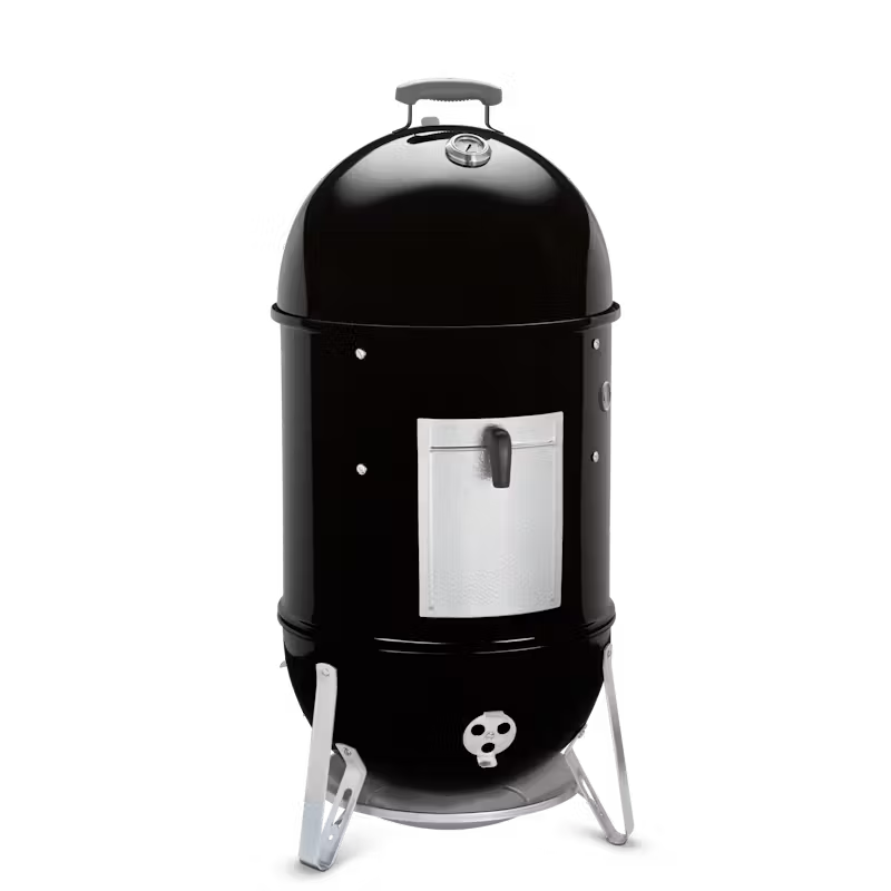 Weber 18 in. Smokey Mountain Charcoal Cooker Smoker in Black with Cover and Built-In Thermometer