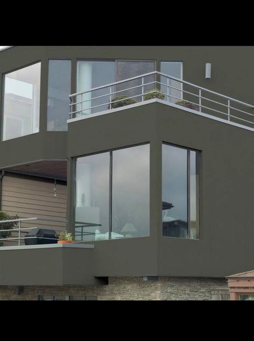 5 gal. #N380-7 Black Bamboo Flat Interior/Exterior Masonry, Stucco and Brick Paint