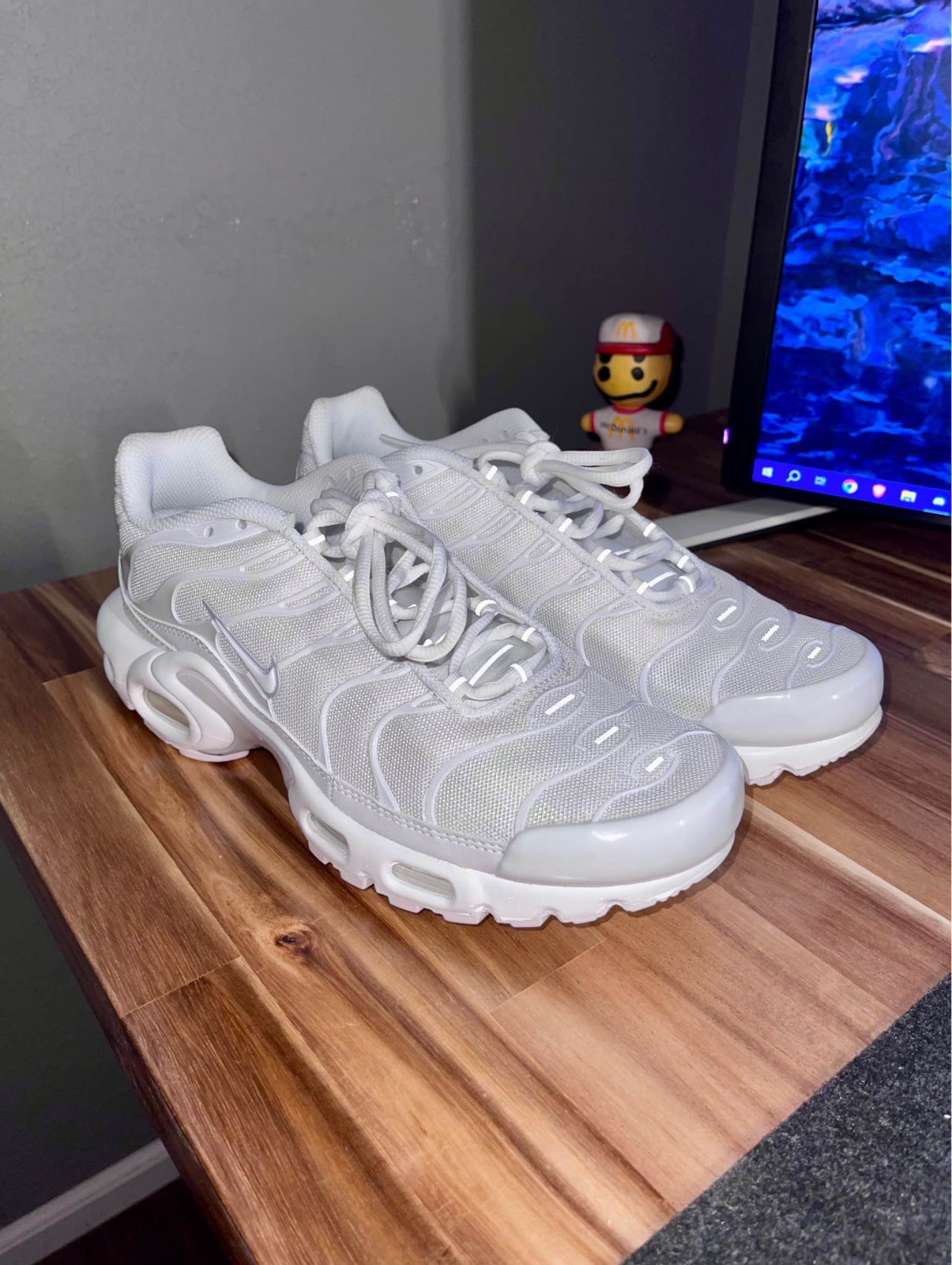 New Nike Air Max Plus Tn White White Women's Size 10 Shoes