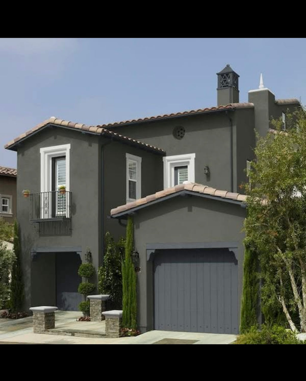5 gal. #N380-7 Black Bamboo Flat Interior/Exterior Masonry, Stucco and Brick Paint