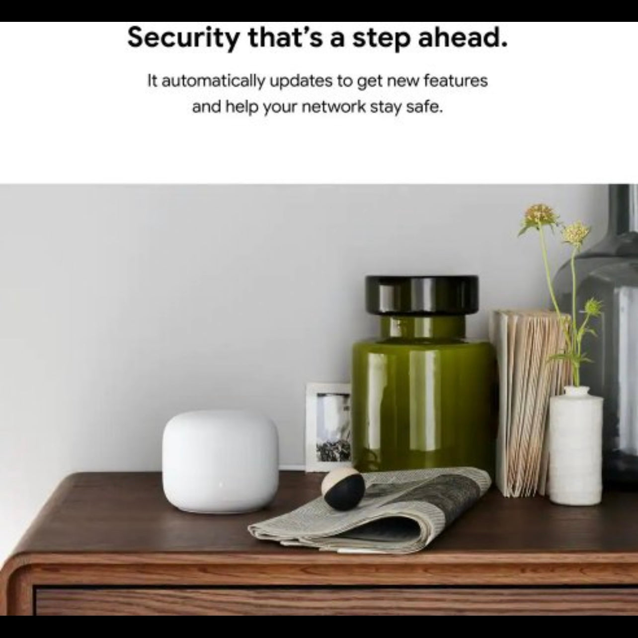Nest Wifi - Mesh Router AC2200 and 1 Point with Google Assistant - 2 Pack - Snow