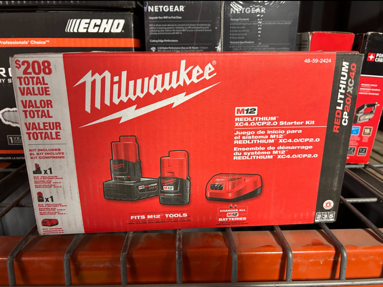 M12 12-Volt Lithium-Ion 4.0 Ah and 2.0 Ah Battery Packs and Charger Starter Kit