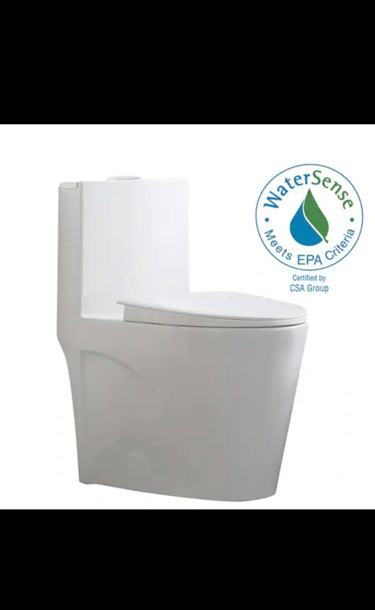 Glacier Bay Dual Flush Elongated Toilet in White