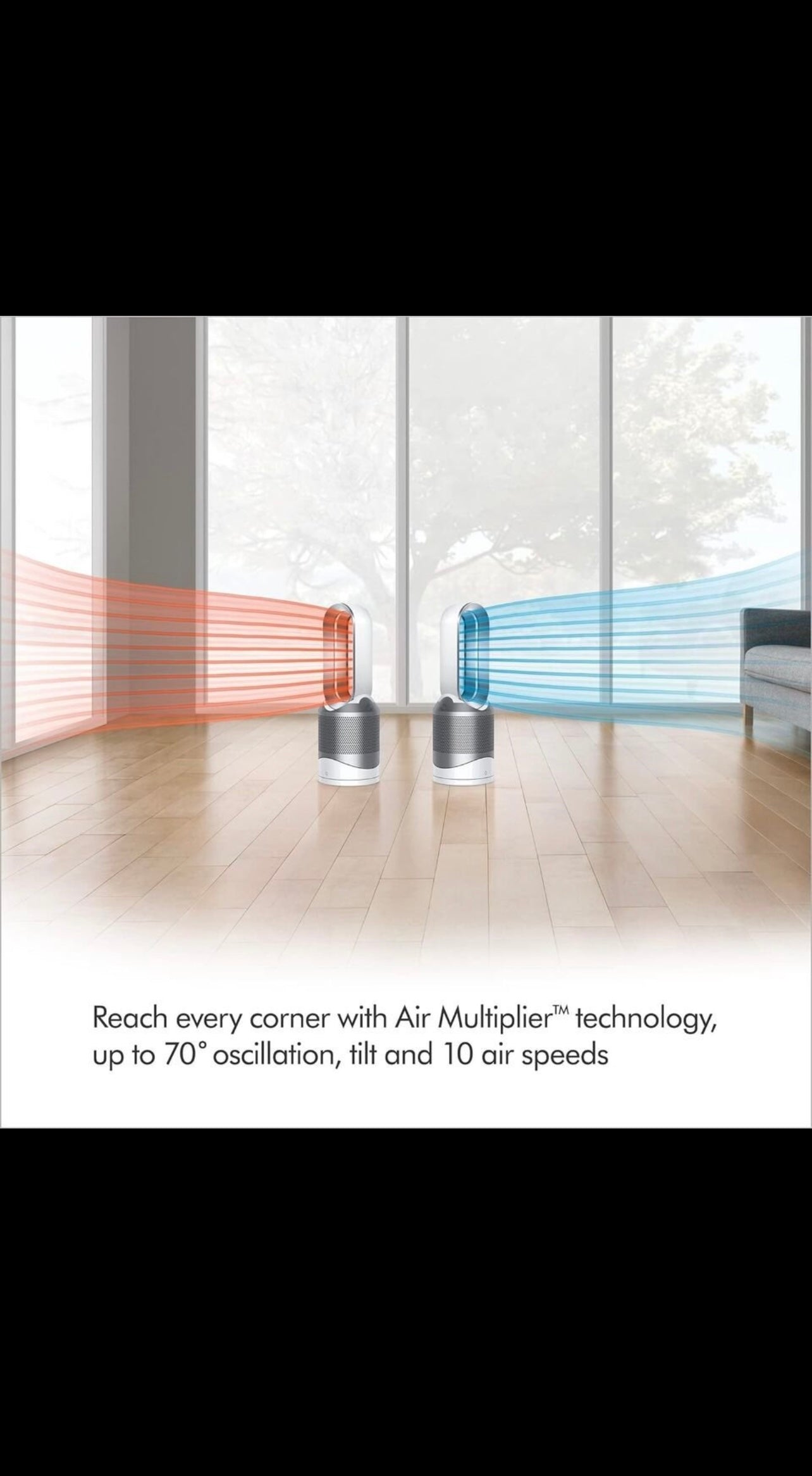 Dyson HP01 Pure Hot and Cool Purifying Heater Fan - White/Silver
