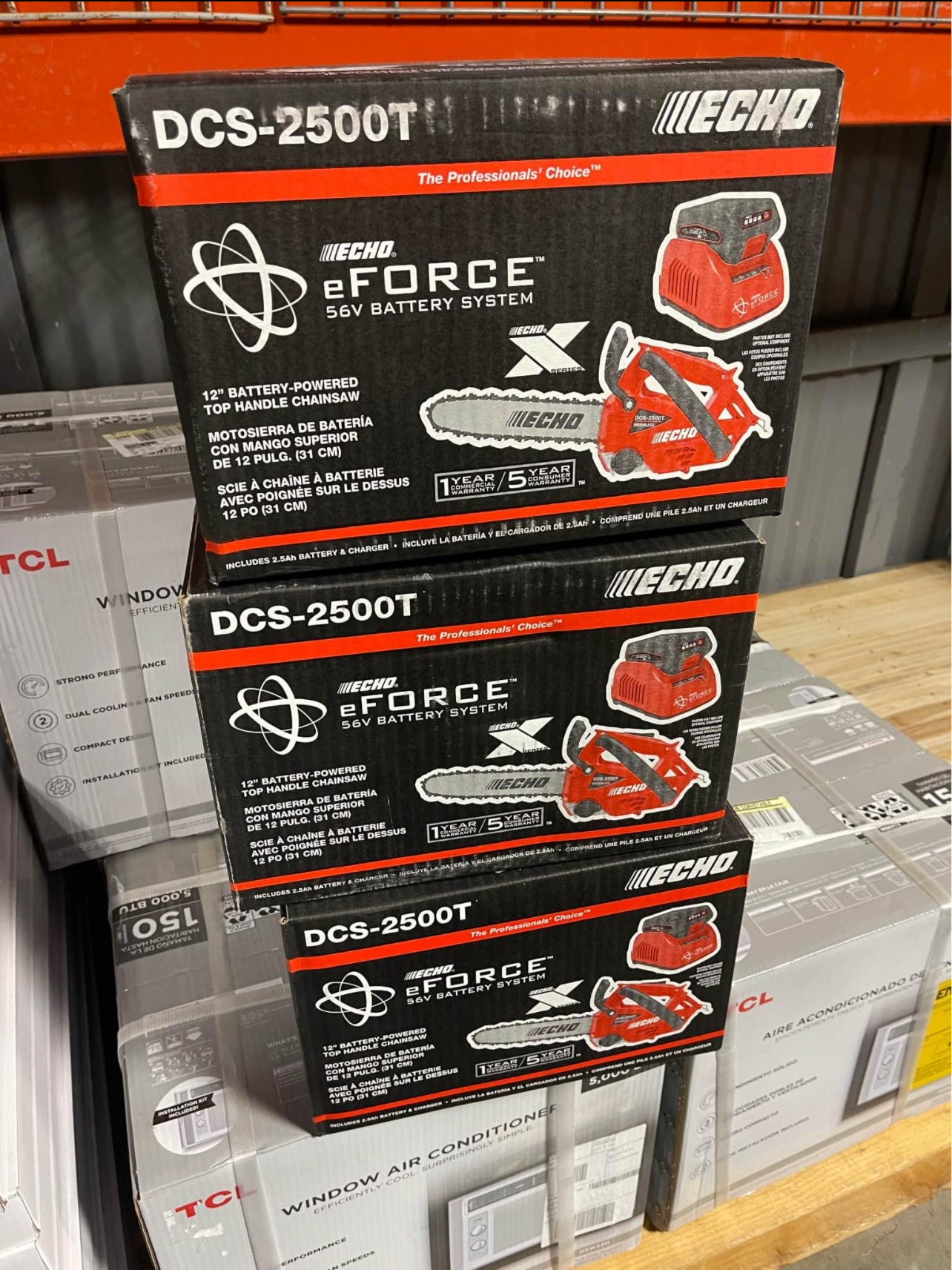 ECHO eFORCE X Series Cordless Battery Top Handle Chainsaw with Battery and Charger