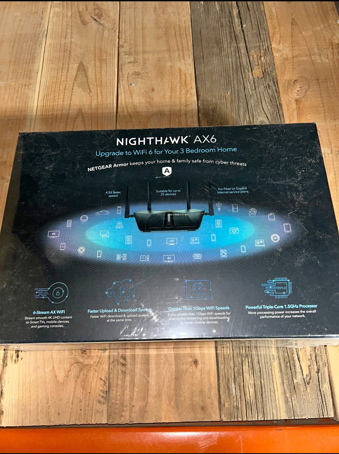 NETGEAR Nighthawk 6-Stream AX5400 WiFi 6 Router (RAX50)