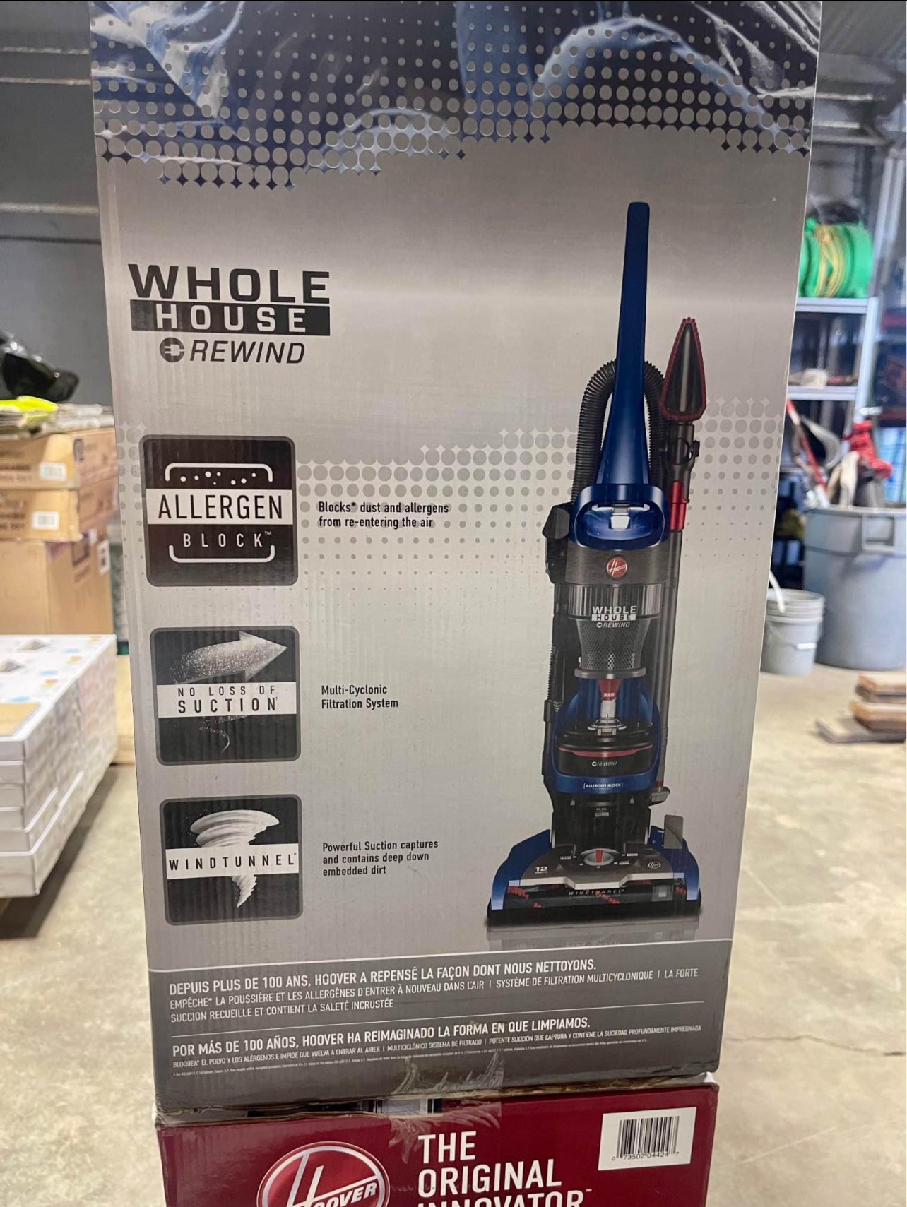 Hoover WindTunnel 2 Whole House Rewind Corded Bagless Upright Vacuum Cleaner