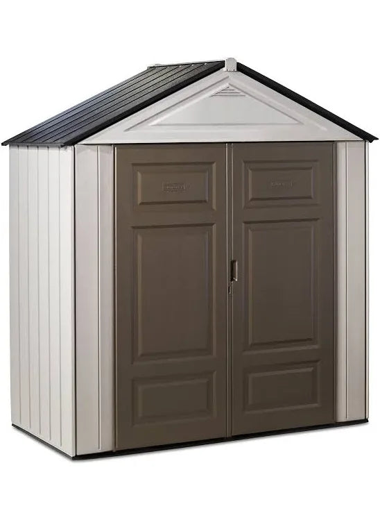 Big Maximum Junior, 3 ft. 5 in. x 7 ft. W x 8 ft. D Plastic Storage Shed, 147 sq. ft.