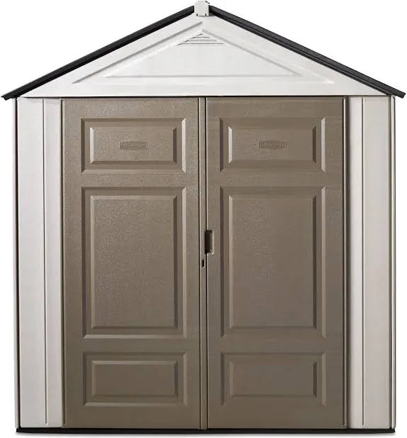 Big Maximum Junior, 3 ft. 5 in. x 7 ft. W x 8 ft. D Plastic Storage Shed, 147 sq. ft.